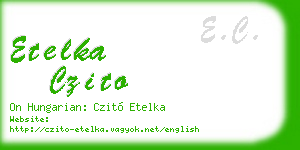 etelka czito business card
