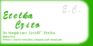 etelka czito business card